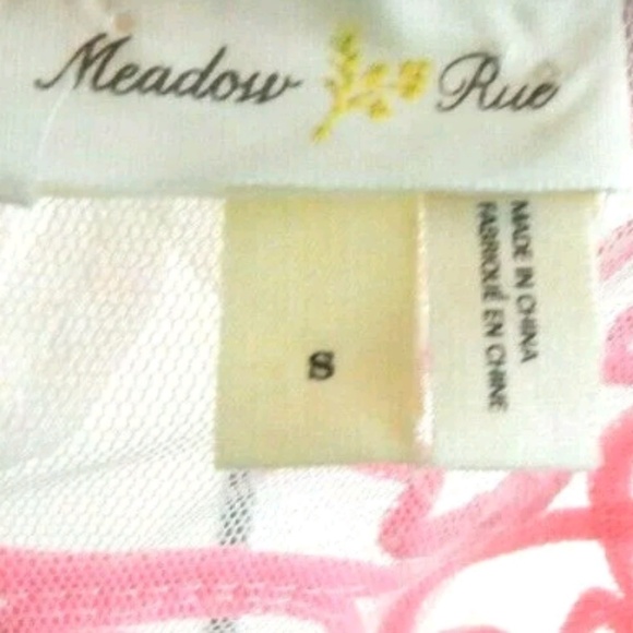 Meadow Rue Anthropologie Sheer Cherry Blossom Top - Picture 3 of 4